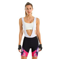 Cuissard femme Cyclisme VTT Flowers bretelles