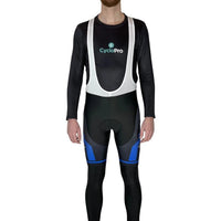 COLLANT CYCLISTE THERMIQUE BLEUE - HIVER - HOMME Cuissard long pour homme GT-Cycle Outdoor Store S