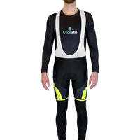 COLLANT CYCLISTE THERMIQUE JAUNE - HIVER - HOMME cuissard long homme GT-Cycle Outdoor Store S