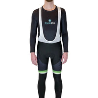 COLLANT CYCLISTE VERT ÉVASION+ - HIVER collant thermique homme GT-Cycle Outdoor Store XS Avec Bretelles