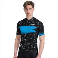 Maillot de cyclisme Bleu - Galaxy+