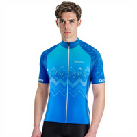 MAILLOT CYCLISME ROUTE BLEU - WAVE+