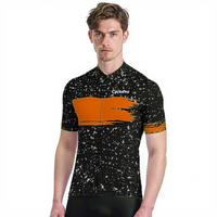 Maillot de cyclisme Orange - Galaxy+