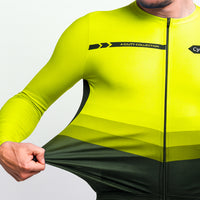 maillot long cycliste agility jaune 4
