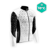 MAILLOT LONG DE CYCLISME AUTOMNE NOIR - CUBIC+ maillot automne cyclisme GT-Cycle Outdoor Store S