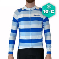 MAILLOT LONG DE CYCLISME BLEU - AUTOMNE - ÉVASION+ Maillot long pour homme GT-Cycle Outdoor Store S