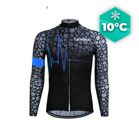 MAILLOT LONG DE CYCLISME BLEU - AUTOMNE - PULSATION+ Maillot long pour homme GT-Cycle Outdoor Store S