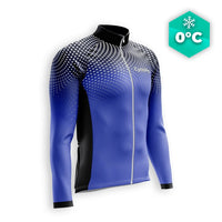 MAILLOT LONG DE CYCLISME HIVER BLEU - DIMENSION+ Maillot thermique homme GT-Cycle Outdoor Store S