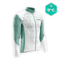 MAILLOT LONG DE CYCLISME HIVER VERT - CUBIC+ Maillot thermique homme GT-Cycle Outdoor Store S