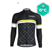 MAILLOT LONG DE CYCLISME JAUNE - HIVER - ROAD+ Maillot thermique homme GT-Cycle Outdoor Store S
