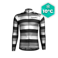 MAILLOT LONG DE CYCLISME NOIR ET BLANC - AUTOMNE - ÉVASION+ Maillot long pour homme GT-Cycle Outdoor Store S