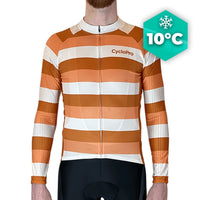 MAILLOT LONG DE CYCLISME ORANGE - AUTOMNE - ÉVASION+ Maillot long pour homme GT-Cycle Outdoor Store S