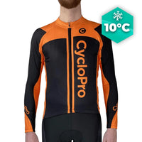 MAILLOT LONG DE CYCLISME ORANGE - AUTOMNE - FLASH+ Maillot long pour homme GT-Cycle Outdoor Store XS