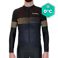 MAILLOT LONG DE CYCLISME ORANGE - HIVER - LIBERTY+ Maillot thermique homme GT-Cycle Outdoor Store S