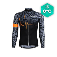 MAILLOT LONG DE CYCLISME ORANGE - HIVER - PULSATION+ Maillot thermique homme GT-Cycle Outdoor Store S