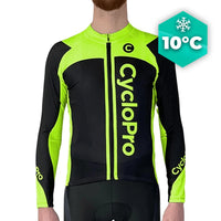 MAILLOT LONG DE CYCLISME VERT - AUTOMNE - FLASH+ Maillot long pour homme GT-Cycle Outdoor Store XS