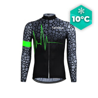 MAILLOT LONG DE CYCLISME VERT - AUTOMNE - PULSATION+ Maillot long pour homme GT-Cycle Outdoor Store S