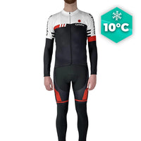 Tenue cycliste automne Noire et Blanche - Pro+ Tenue de cyclisme automne homme GT-Cycle Outdoor Store Rouge - Sans bretelles 3XL