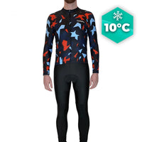 Tenue cycliste automne Rouge et bleue - Origami+ tenue cyclisme homme GT-Cycle Outdoor Store Avec XS
