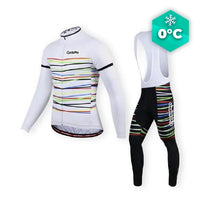 TENUE CYCLISTE HIVER BLANCHE - HAPPY+ tenue de cyclisme CycloPro Avec XS