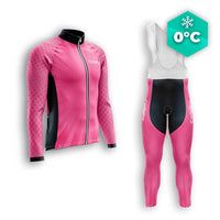 TENUE CYCLISTE HIVER HOMME ROSE - SPEED+ tenue cyclisme homme CycloPro XS