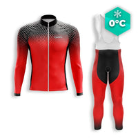 TENUE CYCLISTE HIVER HOMME ROUGE - DIMENSION+ tenue cyclisme homme CycloPro XS
