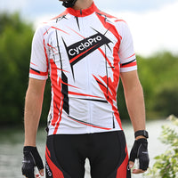 tenue cycliste homme rouge sensas 4