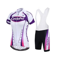 Tenue Vélo de Route Violet - Confort+ Tenue de cyclisme été GT-Cycle Outdoor Store Avec bretelles S