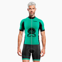 tenue cycliste ete fleur de lage tuquoise