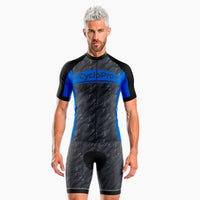 tenue cycliste ete wind  bleu