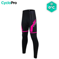COLLANT CYCLISTE POUR FEMMES NOIRE ET ROSE - HIVER collant thermique femme GT-Cycle Outdoor Store Sans XS