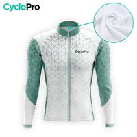 MAILLOT LONG DE CYCLISME HIVER VERT - CUBIC+ Maillot thermique homme GT-Cycle Outdoor Store