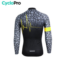 MAILLOT LONG DE CYCLISME JAUNE - HIVER - PULSATION+ Maillot thermique homme GT-Cycle Outdoor Store