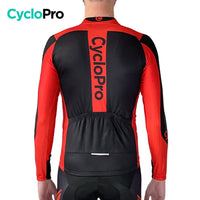 MAILLOT LONG DE CYCLISME ROUGE - HIVER - FLASH+ Maillot thermique homme GT-Cycle Outdoor Store