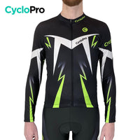 MAILLOTS MANCHES LONGUES - AUTOMNE - POUR HOMME Maillot long pour homme GT-Cycle Outdoor Store Vert/Noir 4XL