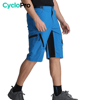 Short VTT / MTB - Technical - DESTOCKAGE Short Vélo VTT CycloPro Bleu M