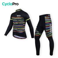 TENUE CYCLISTE AUTOMNE NOIRE - HAPPY+ tenue de cyclisme CycloPro Sans 4XL