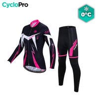 Tenue Vélo Hiver Rose - Confort+ tenue thermique femme GT-Cycle Outdoor Store Sans bretelles XS