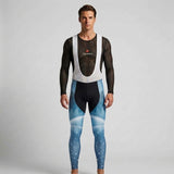 COLLANT CYCLISTE HIVER HOMME BLEU SNOW