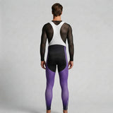 COLLANT CYCLISTE HIVER HOMME VIOLET DIMENSION 1