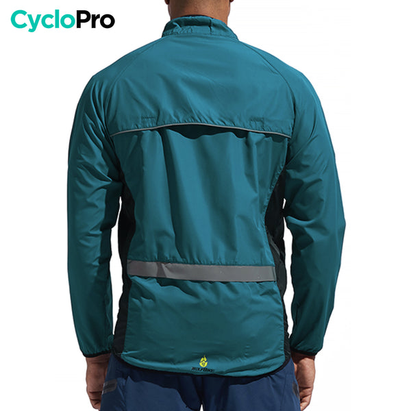 Coupe-vent-Cyclisme-homme-bleue