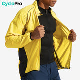 Coupe-vent-Cyclisme-homme-jaune