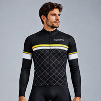 MAILLOT LONG DE CYCLISME JAUNE - HIVER - ROAD+