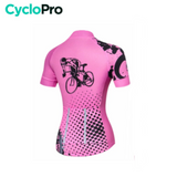 Rosa Rennrad -Fahrrad -Outfit - Radfahren