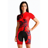 Roter Road Bike Outfit - Radfahren