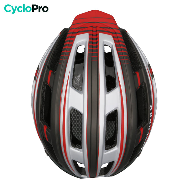 casque velo avec visiere argent dessus