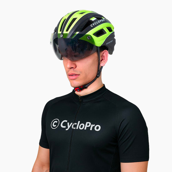 casque visiere velo jaune 1