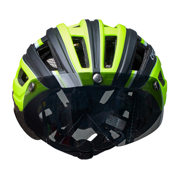 Fahrradhelm mit schwarzer und weißer Visier - Sportmax