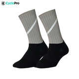 chaussettes cyclisme Pro Max grises