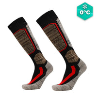 chaussettes cyclisme hiver grises confort